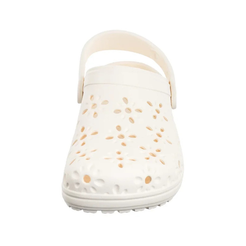 Crocs Classic Floral Cut Out Clog Chalk 210943-0WV (CR345-a) Moteriški batai/šlepetės