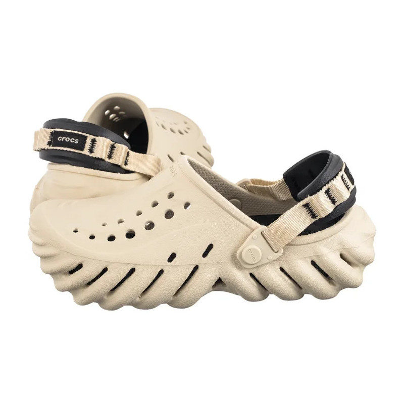 Crocs Echo Clog Bone/Black 207937-2YJ (CR347-a) Moteriški batai/šlepetės