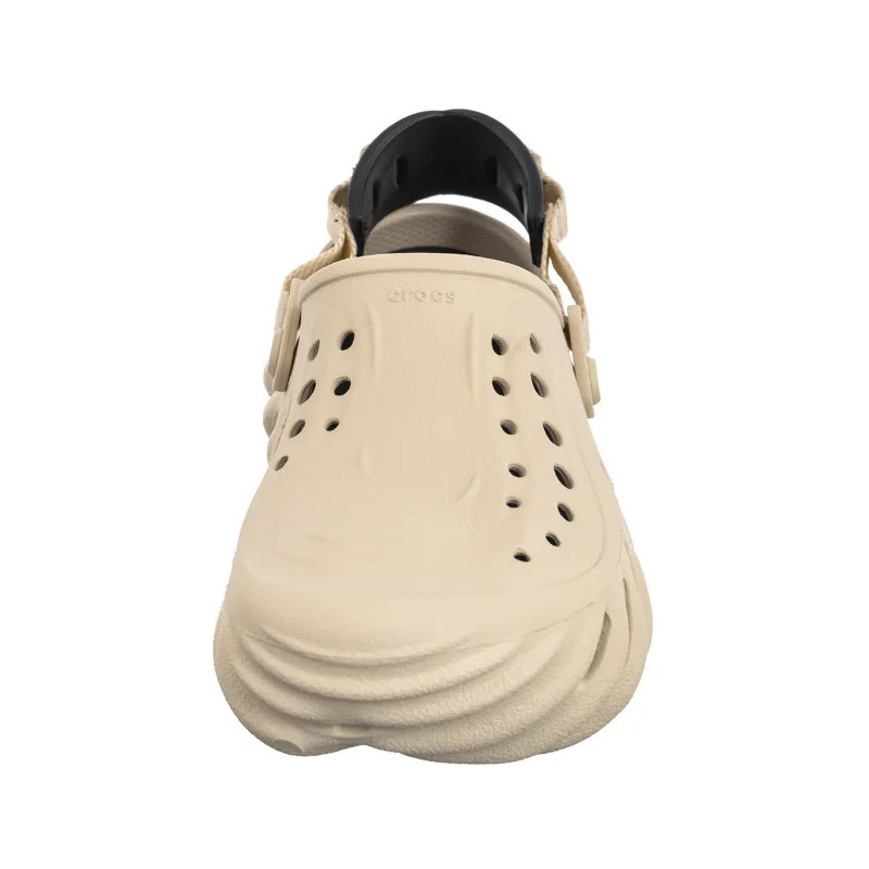 Crocs Echo Clog Bone/Black 207937-2YJ (CR347-a) Moteriški batai/šlepetės