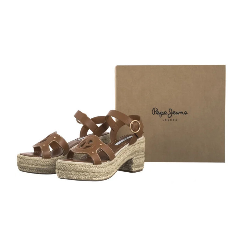 Pepe Jeans Gladys Basic Tobacco Brown PLS90686 859 (PE35-a) sandalai