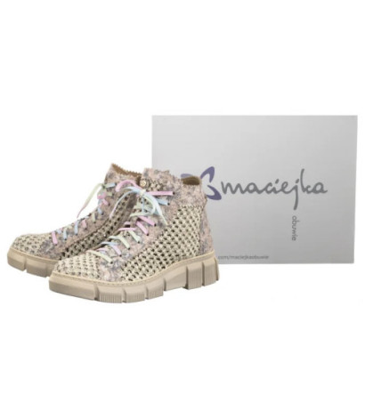 Maciejka Beżowe+Kwiaty 06892-04/00-1 (MA1323-a) batai