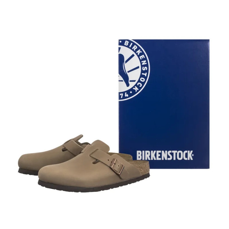 Birkenstock Boston BS  Soft Footbed Tabacco Brown 1019484 (BK288-a) Moteriški batai/šlepetės