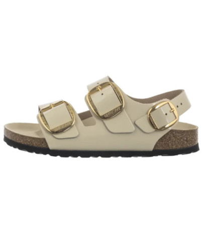 Birkenstock Milano Big Buckle High-Shine Ecru 1025395 (BK287-b) sandalai