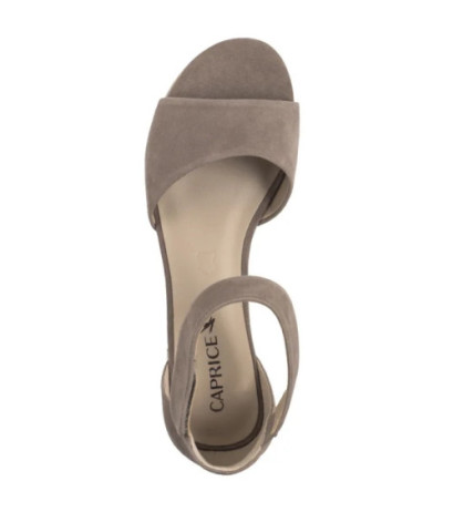 Caprice Szare 9-28212-42 338 Mud Suede (CP436-a) sandalai