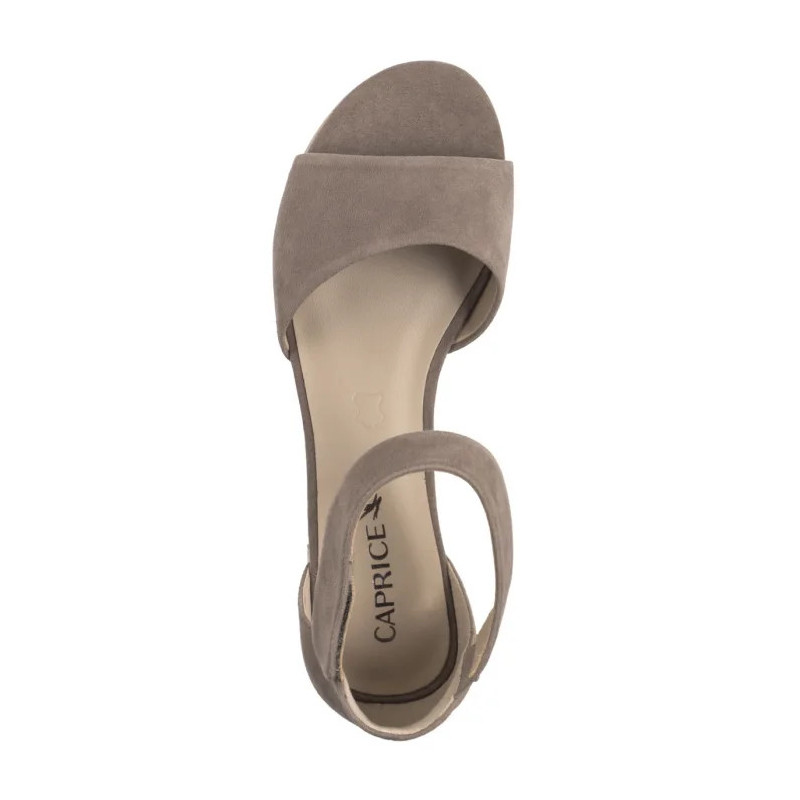 Caprice Szare 9-28212-42 338 Mud Suede (CP436-a) sandalai