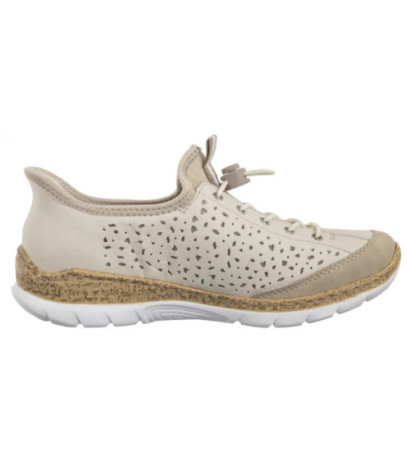 Rieker Beżowe N42V3-60 Beige (RI248-a) batai