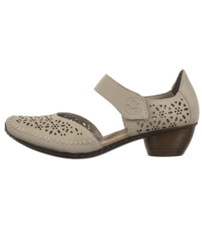 Rieker Beżowe 43750-62 Beige (RI250-a) sandalai