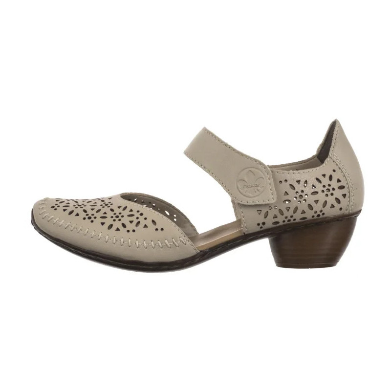 Rieker Beżowe 43750-62 Beige (RI250-a) sandalai