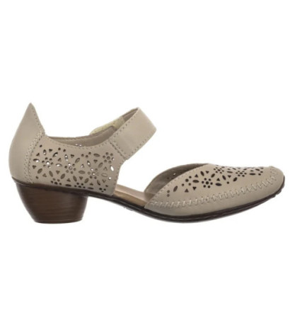 Rieker Beżowe 43750-62 Beige (RI250-a) sandalai