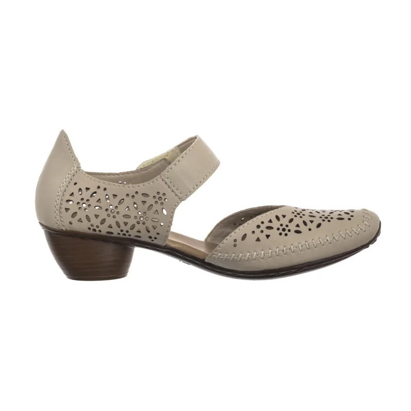 Rieker Beżowe 43750-62 Beige (RI250-a) sandalai