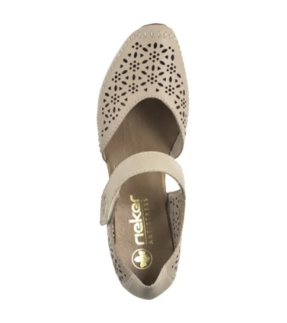 Rieker Beżowe 43750-62 Beige (RI250-a) sandalai