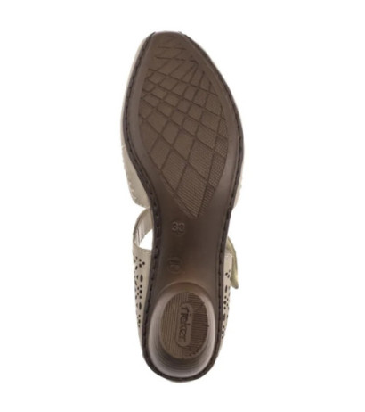 Rieker Beżowe 43750-62 Beige (RI250-a) sandalai