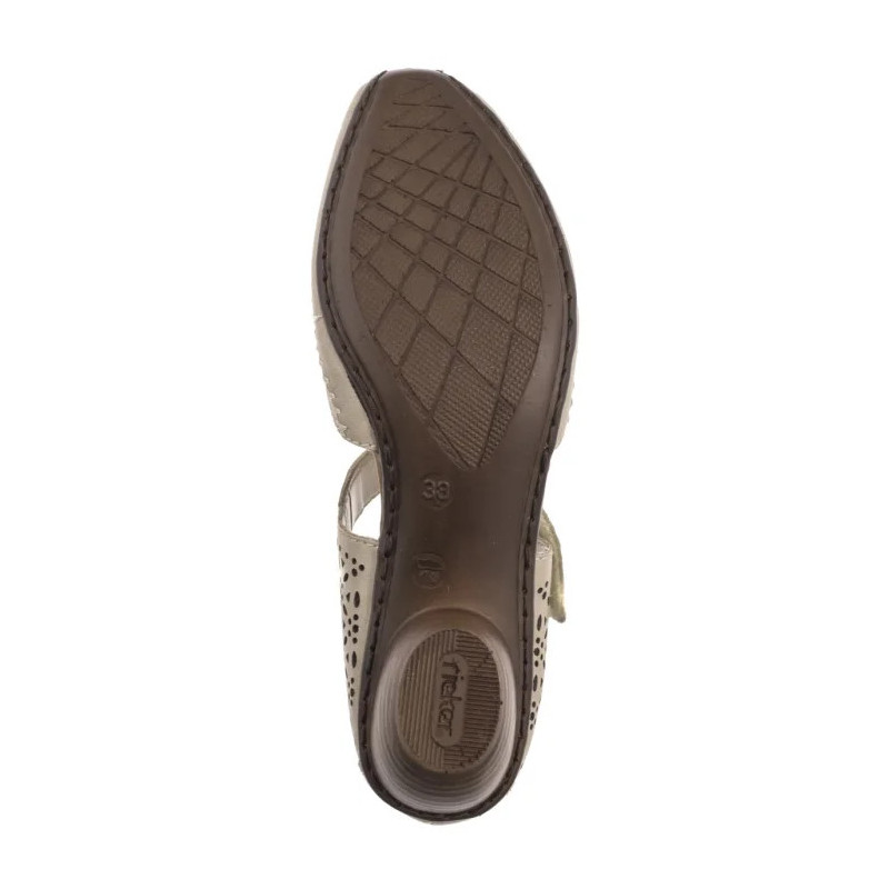 Rieker Beżowe 43750-62 Beige (RI250-a) sandalai