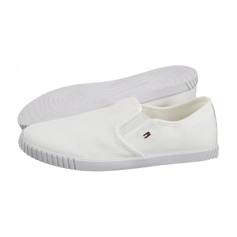 Tommy Hilfiger Canvas Slip-On Sneaker White FW0FW08640 YBS (TH1315-a) sportiniai bateliai
