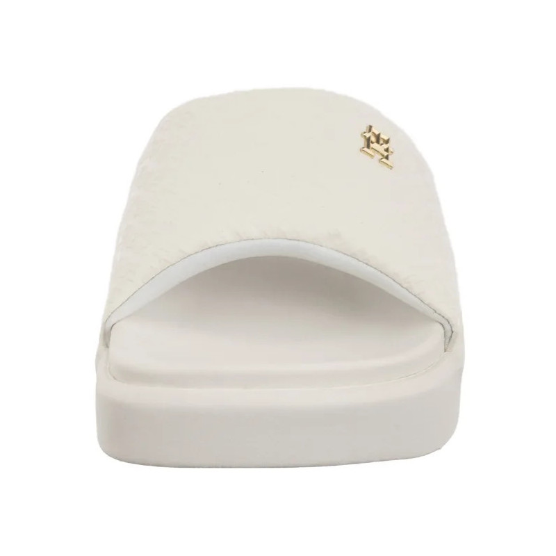 Tommy Hilfiger Platform Monogram Poolslide Ancient White FW0FW08526 YBH  (TH1316-a) Moteriški batai/šlepetės