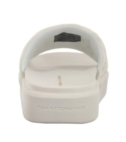 Tommy Hilfiger Platform Monogram Poolslide Ancient White FW0FW08526 YBH  (TH1316-a) Moteriški batai/šlepetės