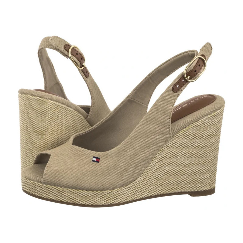 Tommy Hilfiger Flag High Wedge Espad Slingback Horseradish FW0FW08597 ACC (TH1327-a)