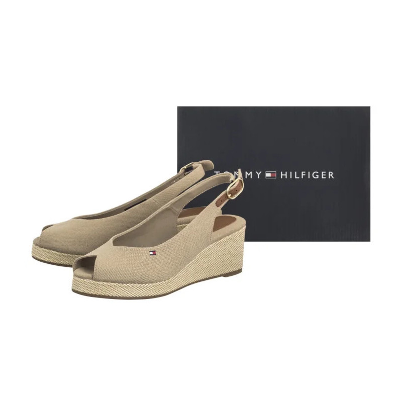 Tommy Hilfiger Flag Mid Wedge Espad Slingback Horserdish FW0FW08595 ACC (TH1328-a)