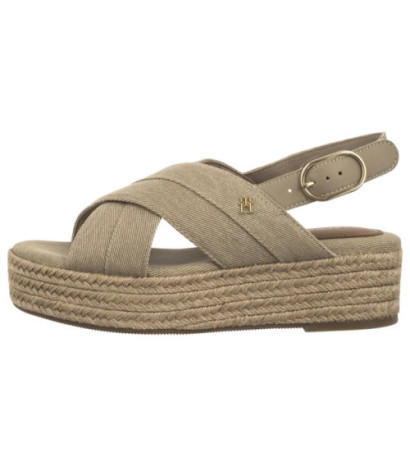 Tommy Hilfiger Denim Espadrille Platform Sandal Horseradish FW0FW08669 ACC (TH1333-a) sandalai
