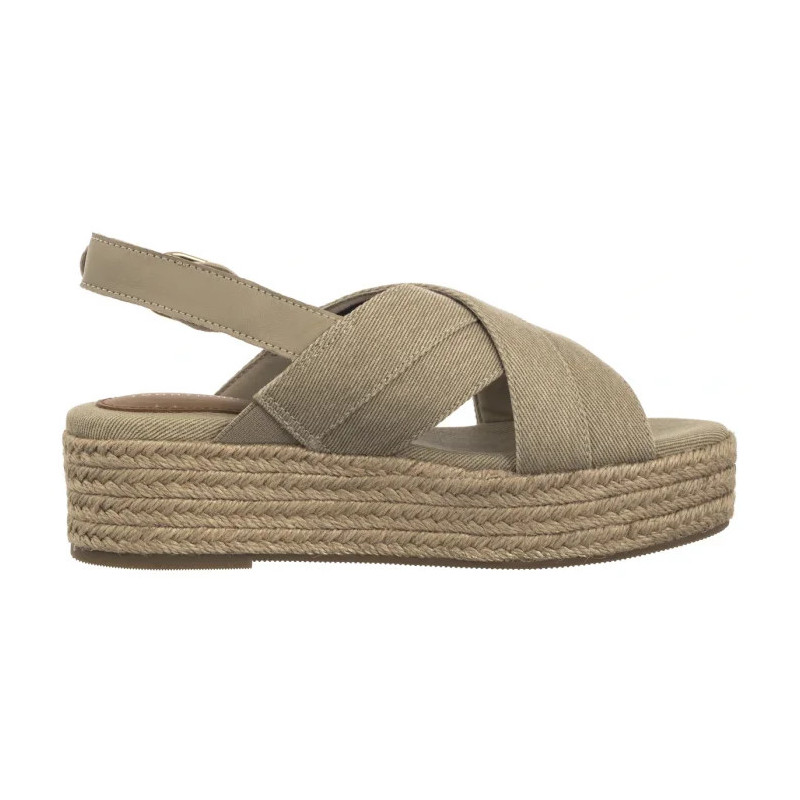 Tommy Hilfiger Denim Espadrille Platform Sandal Horseradish FW0FW08669 ACC (TH1333-a) sandalai