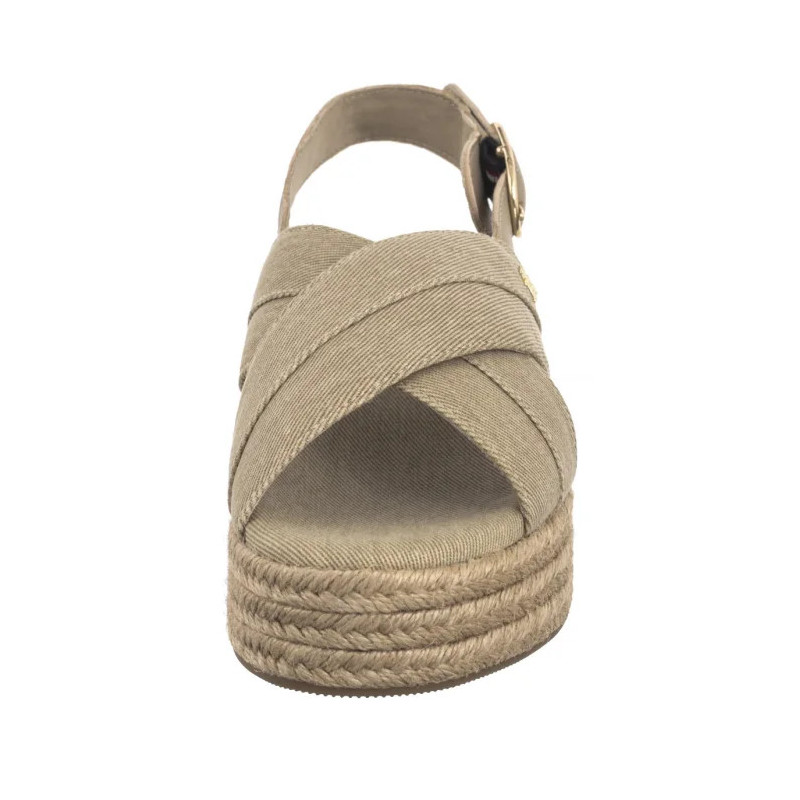 Tommy Hilfiger Denim Espadrille Platform Sandal Horseradish FW0FW08669 ACC (TH1333-a) sandalai