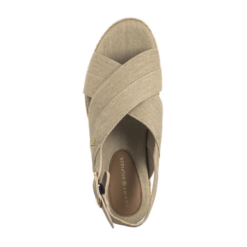 Tommy Hilfiger Denim Espadrille Platform Sandal Horseradish FW0FW08669 ACC (TH1333-a) sandalai
