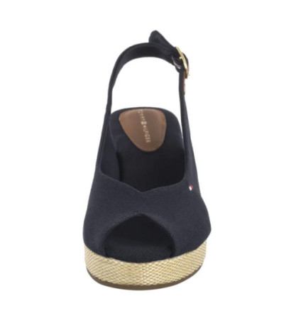 Tommy Hilfiger Flag Mid Wedge Espad Slingback Space Blue FW0FW08595 DW6 (TH1328-b)