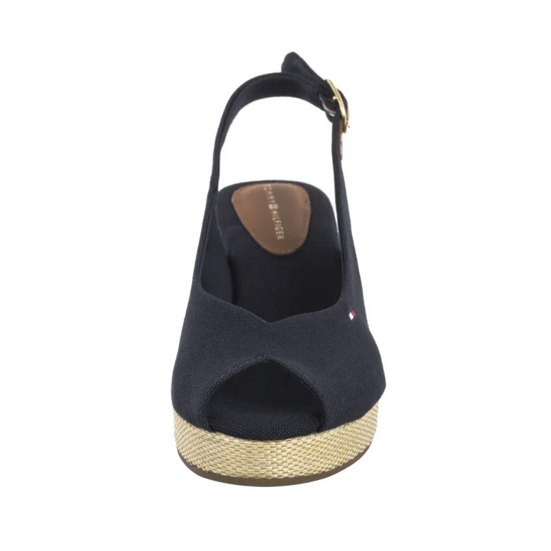 Tommy Hilfiger Flag Mid Wedge Espad Slingback Space Blue FW0FW08595 DW6 (TH1328-b)