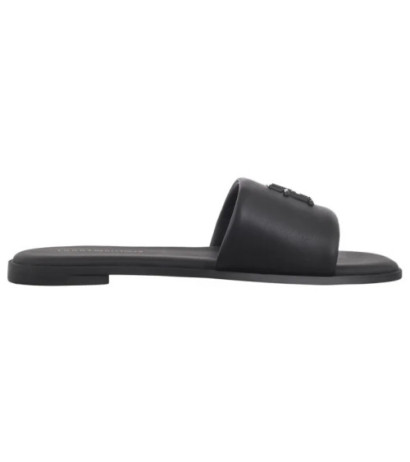 Tommy Hilfiger TH Logo Hardware Leather Mule Black FW0FW08806 BDS (TH1320-b) Moteriški batai/šlepetės
