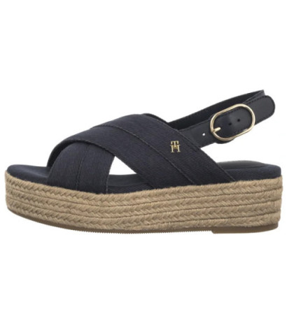 Tommy Hilfiger Denim Espadrille Platform Sandal Space Blue FW0FW08669 DW6 (TH1333-b) sandalai