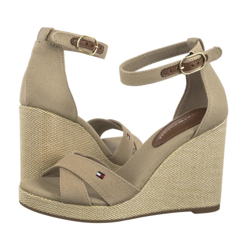 Tommy Hilfiger Flag High Wedge Espad Crisscross Horseradish FW0FW08661 ACC (TH1329-b)
