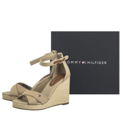 Tommy Hilfiger Flag High Wedge Espad Crisscross Horseradish FW0FW08661 ACC (TH1329-b)