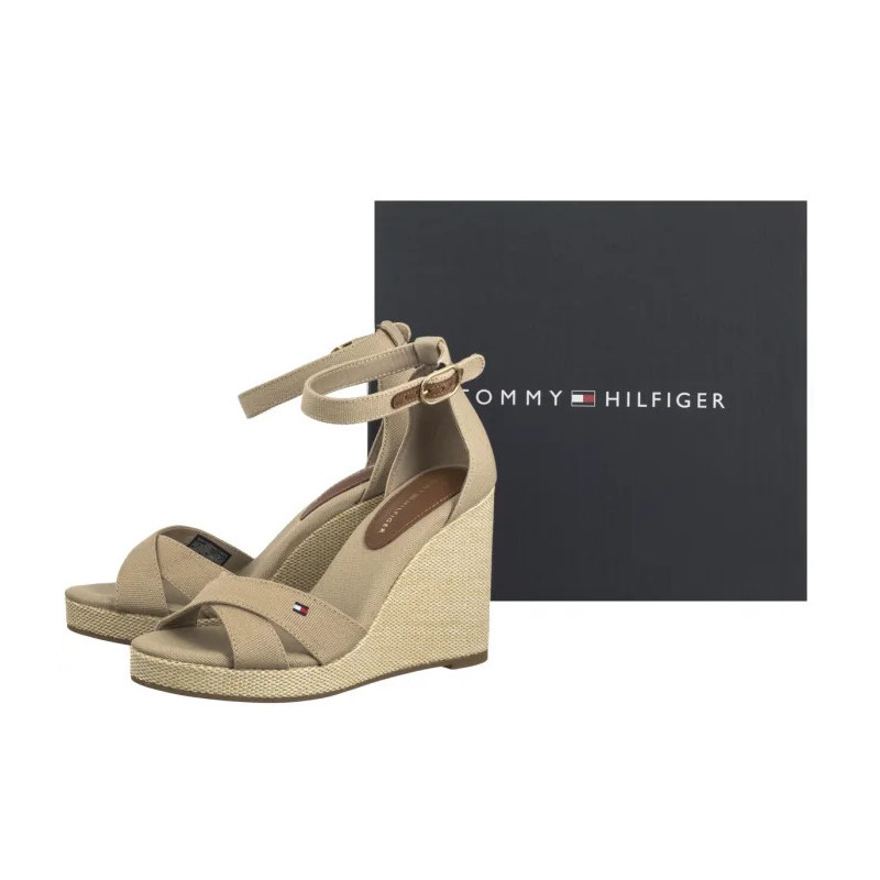 Tommy Hilfiger Flag High Wedge Espad Crisscross Horseradish FW0FW08661 ACC (TH1329-b)