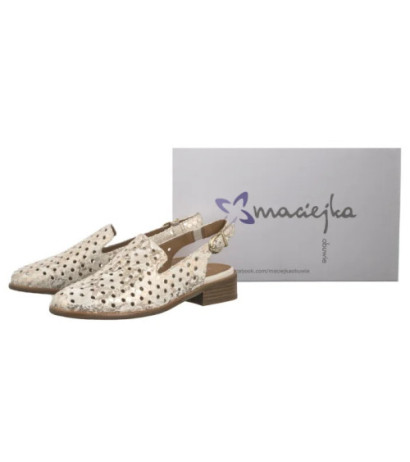 Maciejka Beżowe+Złoto N6805-04/00-1 (MA1333-a) sandalai