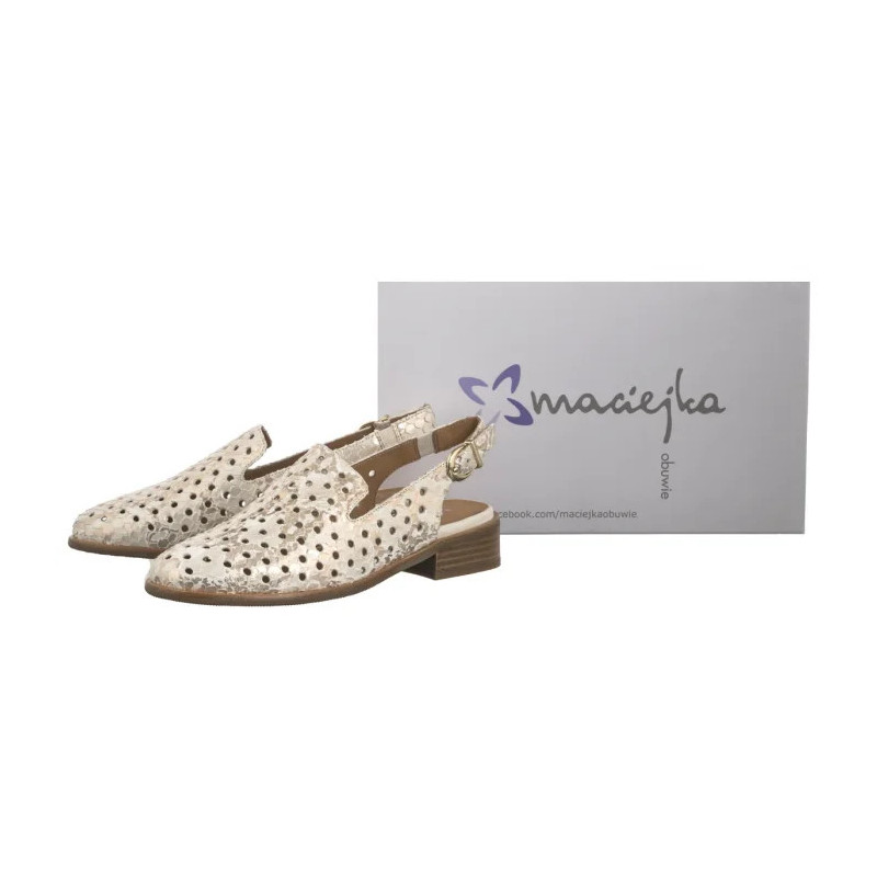 Maciejka Beżowe+Złoto N6805-04/00-1 (MA1333-a) sandalai