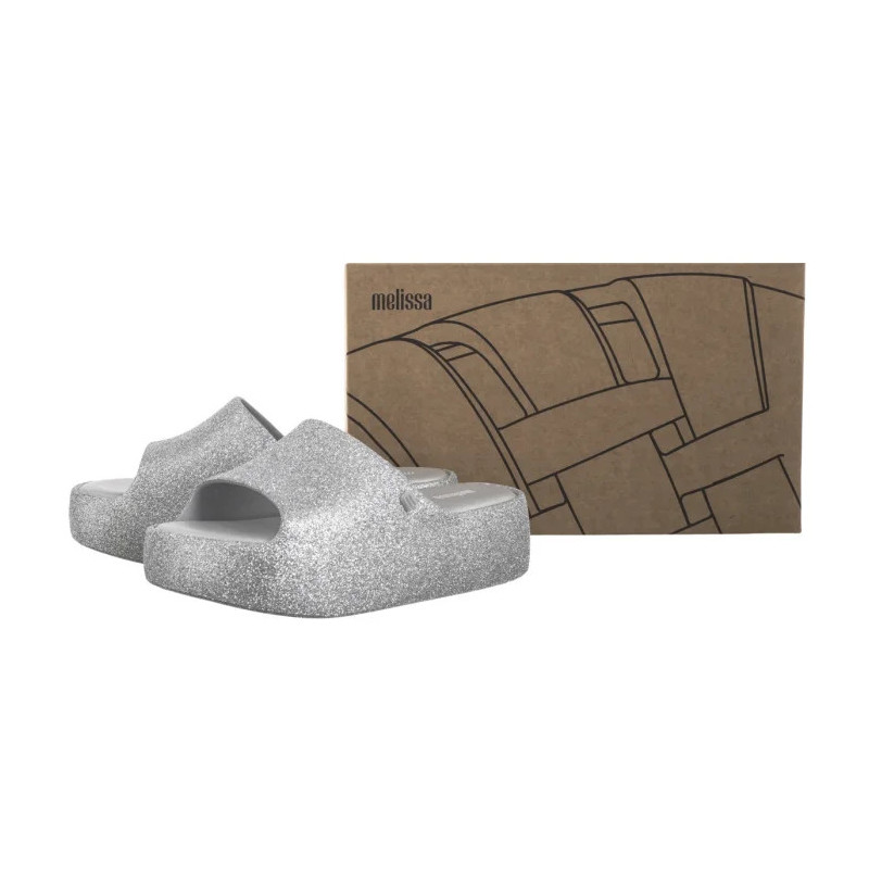 Melissa Free Platform Slide Gl 36126/BF581 Glitter Grey (ML354-a) Moteriški batai/šlepetės