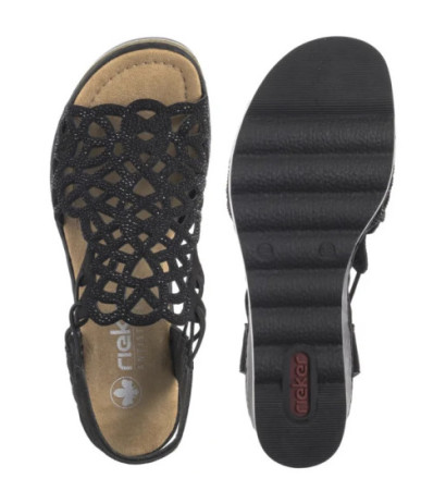 Rieker Czarne 67465-00 Black (RI252-a)