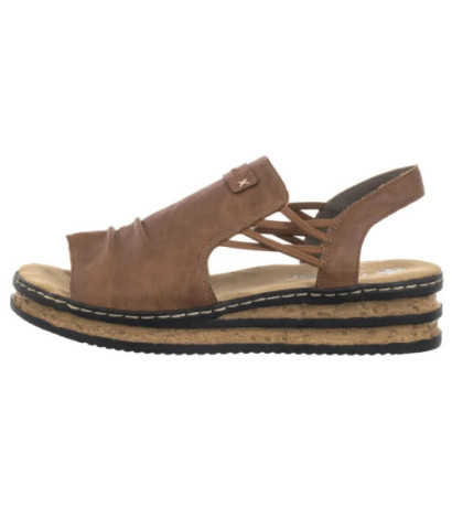 Rieker Brązowe 62962-22 Brown (RI257-a)