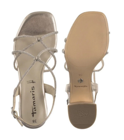 Tamaris Złote 1-28236-42 933 Light Gold (TM530-a) sandalai