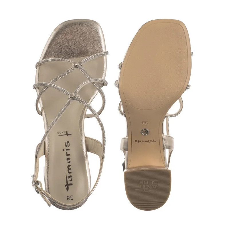 Tamaris Złote 1-28236-42 933 Light Gold (TM530-a) sandalai