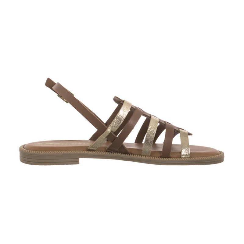 Tamaris Brązowe 1-28104-44 457 Cuoio Comb (TM531-a) sandalai