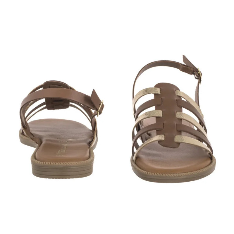 Tamaris Brązowe 1-28104-44 457 Cuoio Comb (TM531-a) sandalai