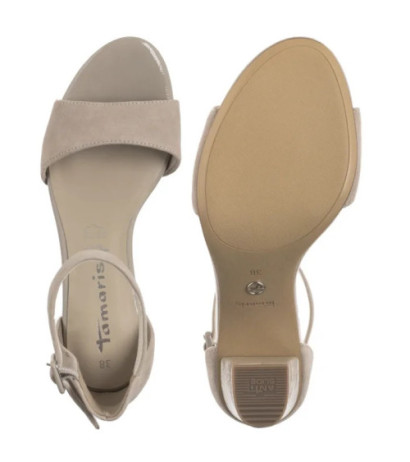 Tamaris Szare 1-28326-42 201 Grey Suede (TM534-a) sandalai