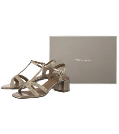 Tamaris Złote 1-28244-44 900 Bronce (TM536-a) sandalai