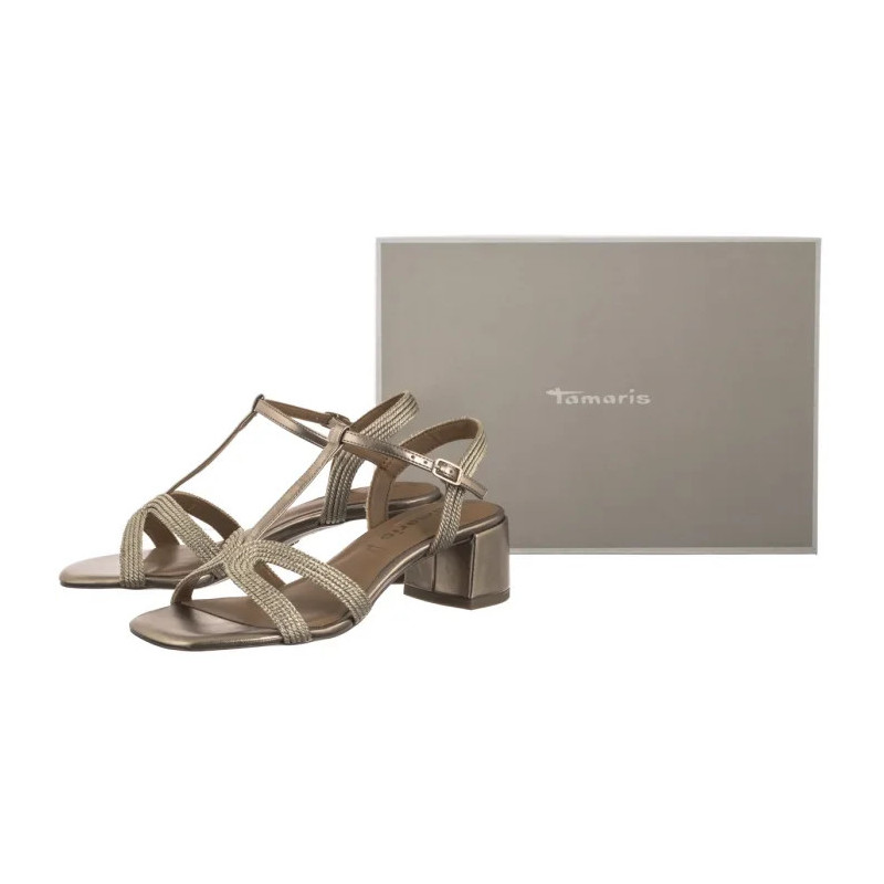 Tamaris Złote 1-28244-44 900 Bronce (TM536-a) sandalai