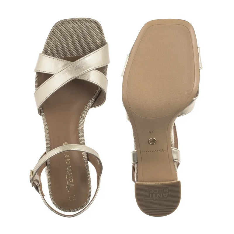 Tamaris Złote 1-28320-44 933 Light Gold (TM537-a) sandalai