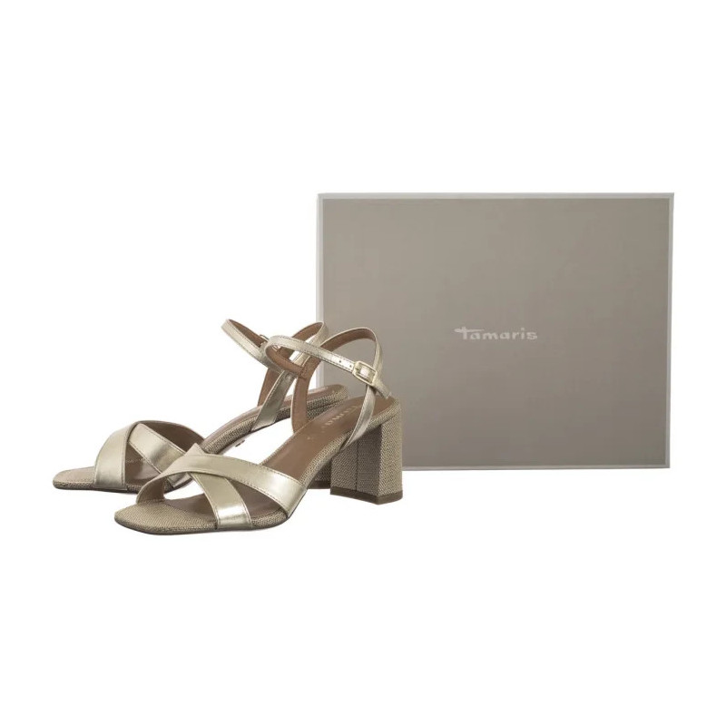 Tamaris Złote 1-28320-44 933 Light Gold (TM537-a) sandalai