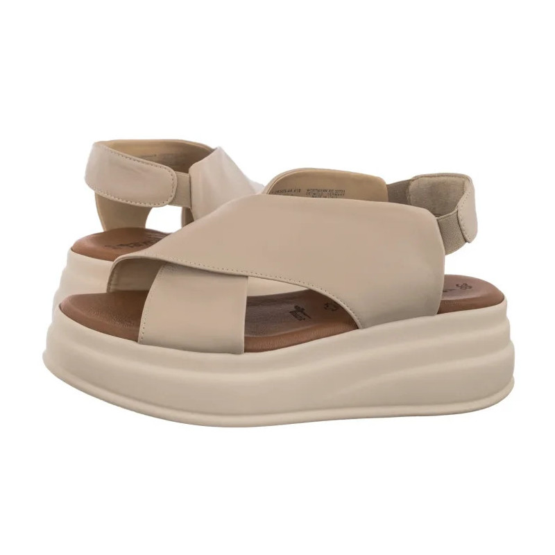 Tamaris Beżowe 1-28303-44 418 Ivory (TM538-a) sandalai