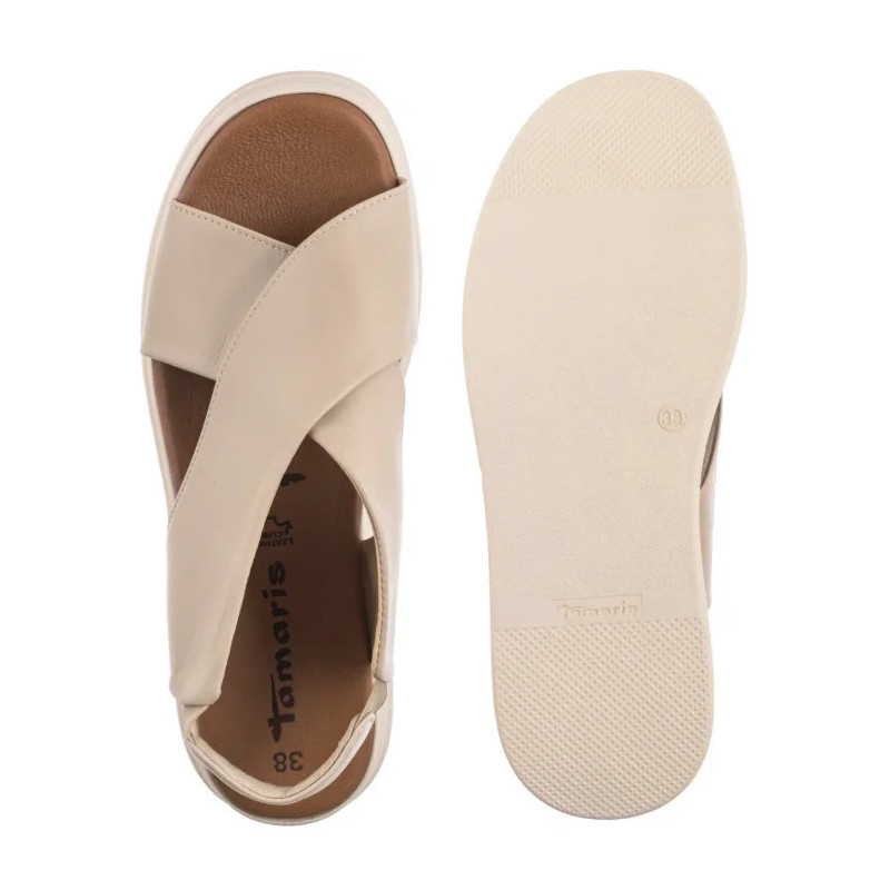Tamaris Beżowe 1-28303-44 418 Ivory (TM538-a) sandalai