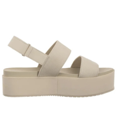 Calvin Klein Flatform Sandal Sling In Triple Turtle Dove YW0YW01788 AEO (CK652-a) sandalai